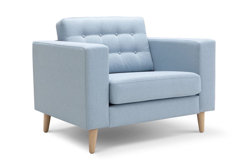 schöner blauer Sessel LH 1202 